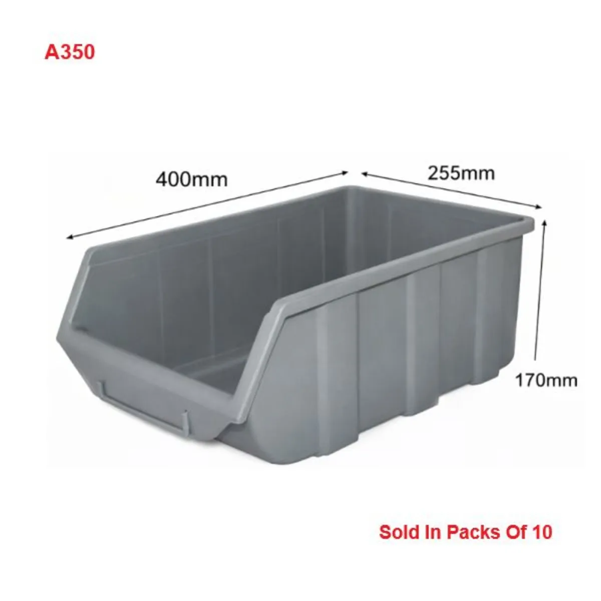 Grey Plastic Parts Bins / Lin Bins - Image 4