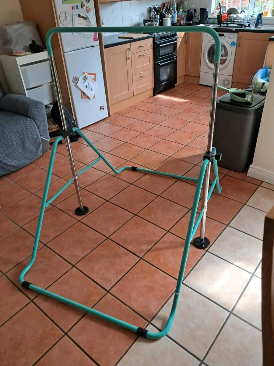 Blue Foldable Gymnastics bar - Image 1