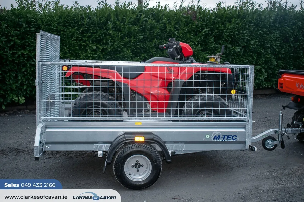 M-Tec 7ft4" x 4ft 4" Quad Master Trailer - Image 2