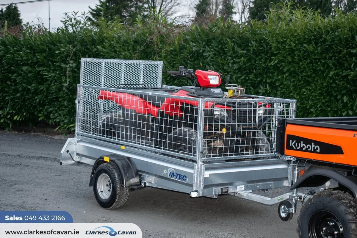 M-Tec 7ft4" x 4ft 4" Quad Master Trailer - Image 1