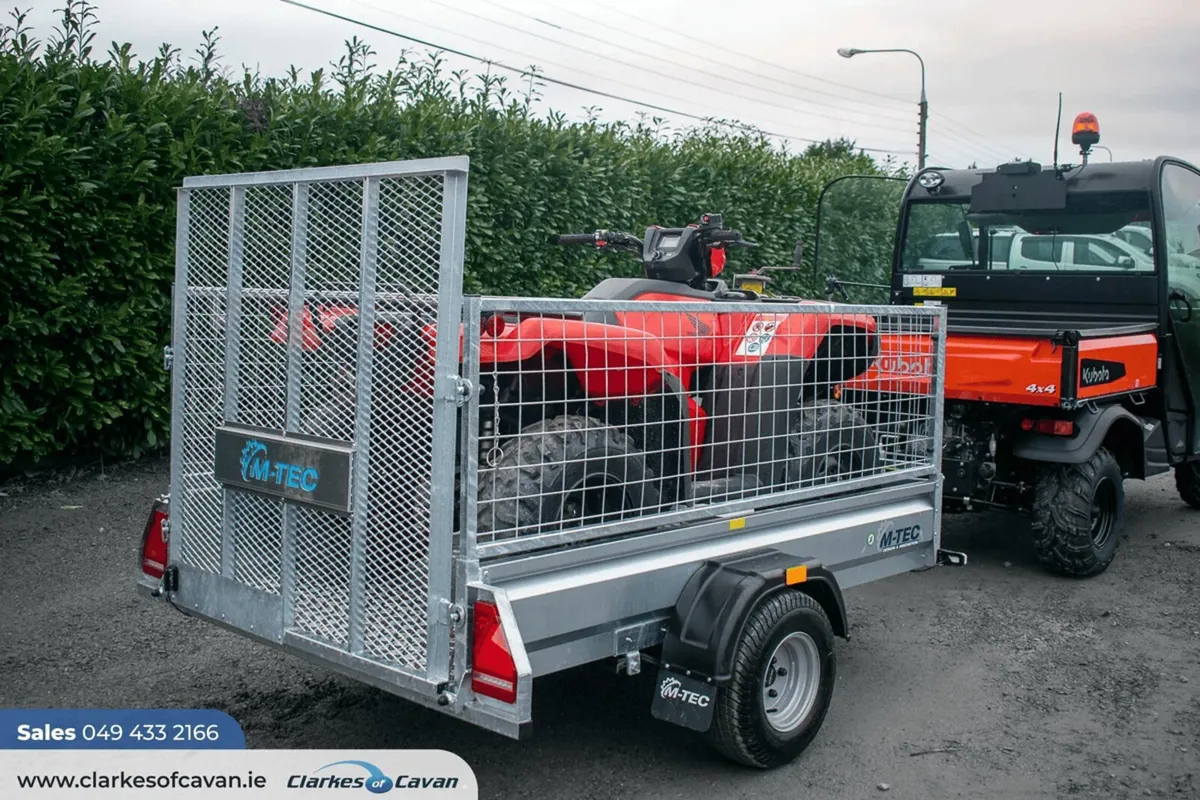 M-Tec 7ft4" x 4ft 4" Quad Master Trailer - Image 3