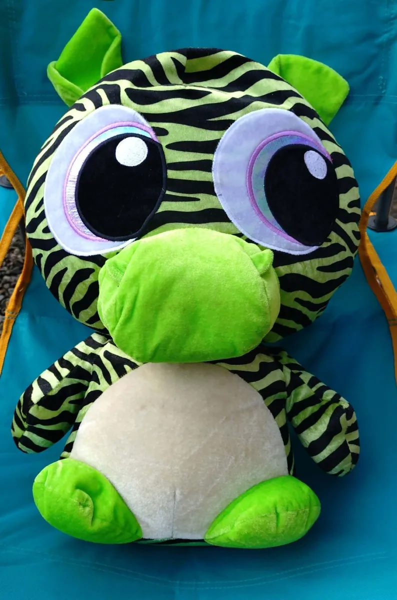 GREEN/BLACK SOFT TOY (USED). - Image 1