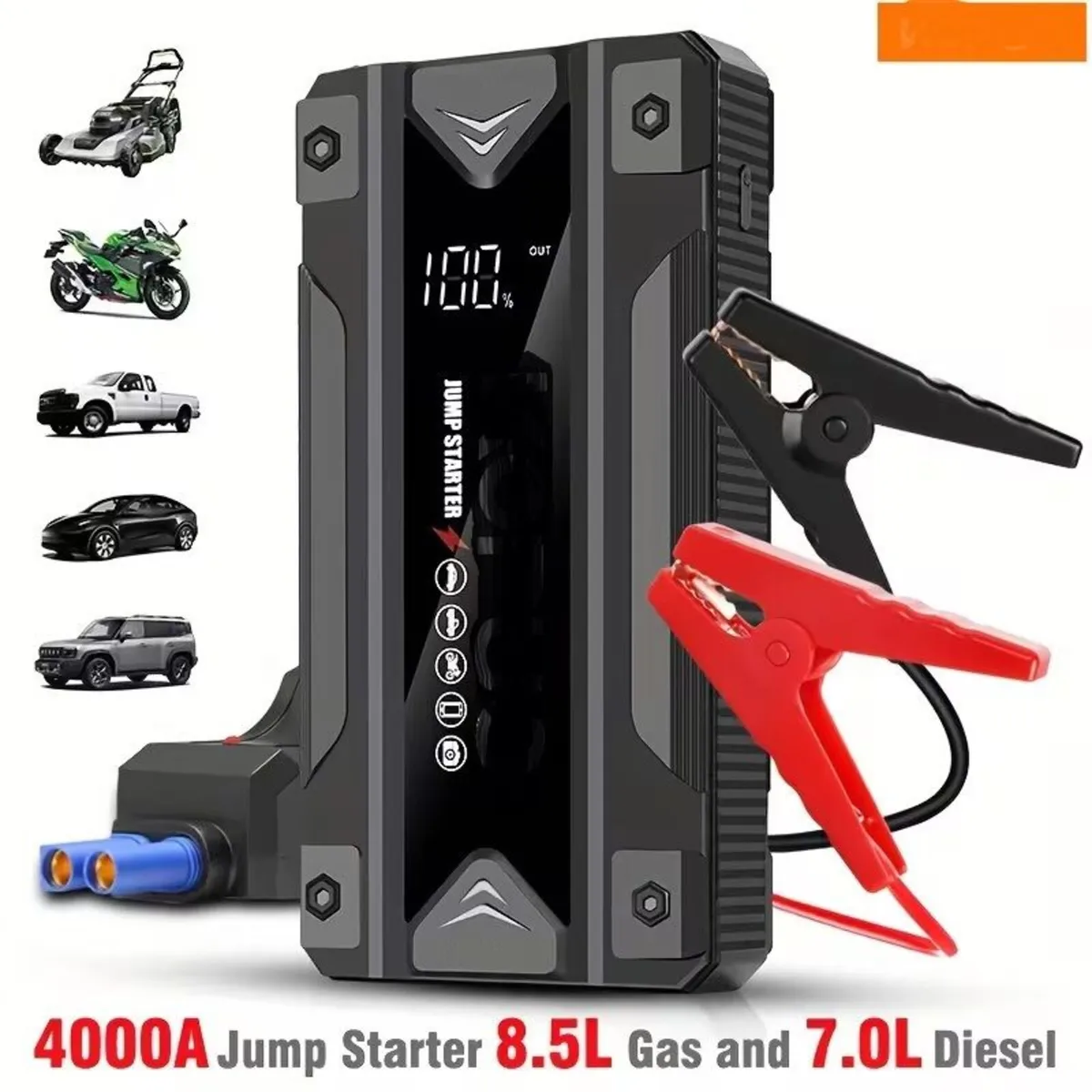 Jump Starter 3000/4000A 12V Car Battery Booster - Image 1