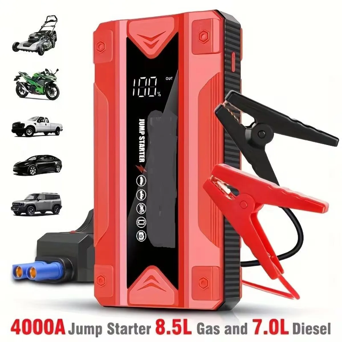 Jump Starter 3000/4000A 12V Car Battery Booster - Image 2