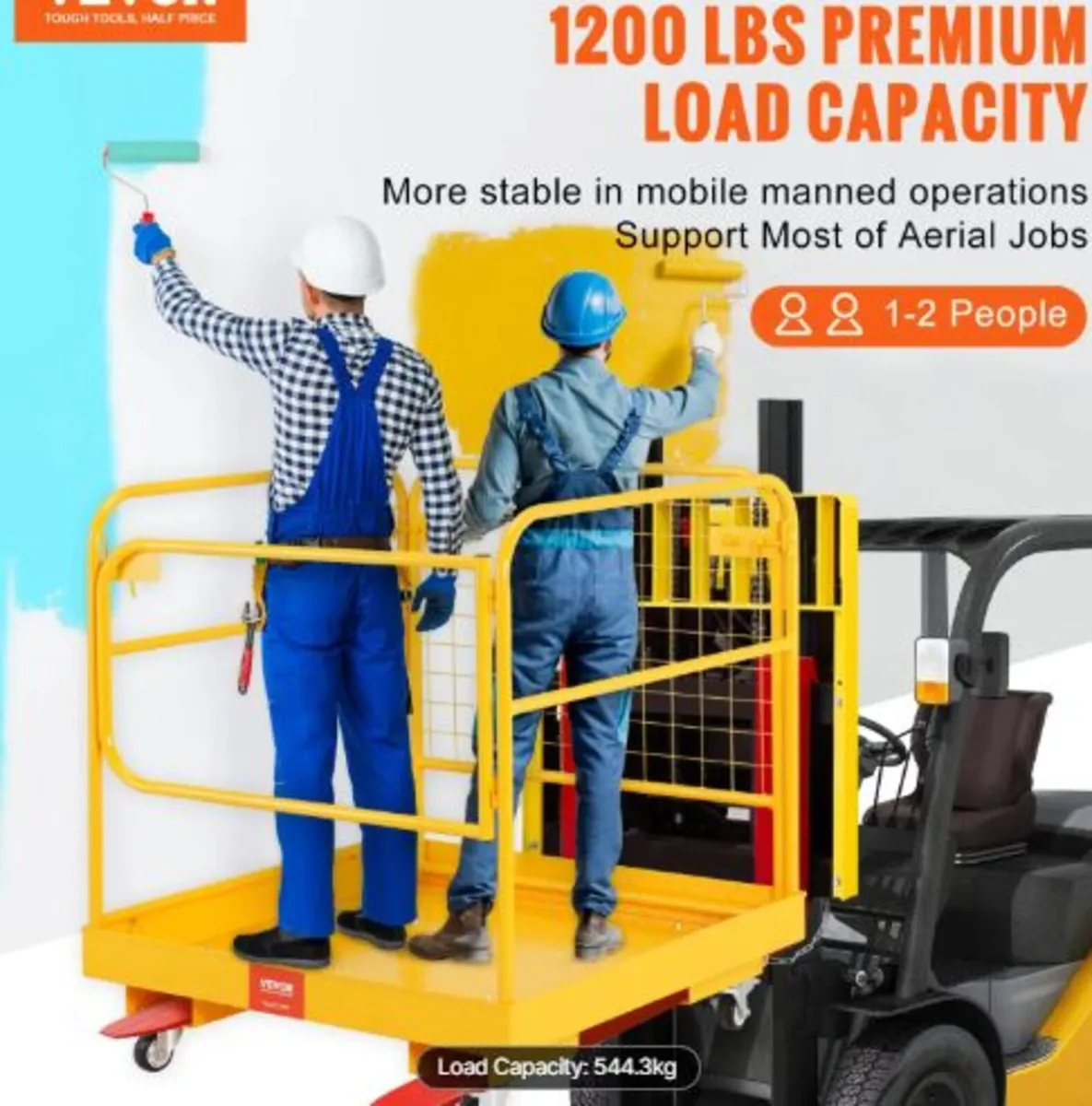 Forklift Safety Cage, 544.3 kg Load Capacity, 91.4 - Image 2