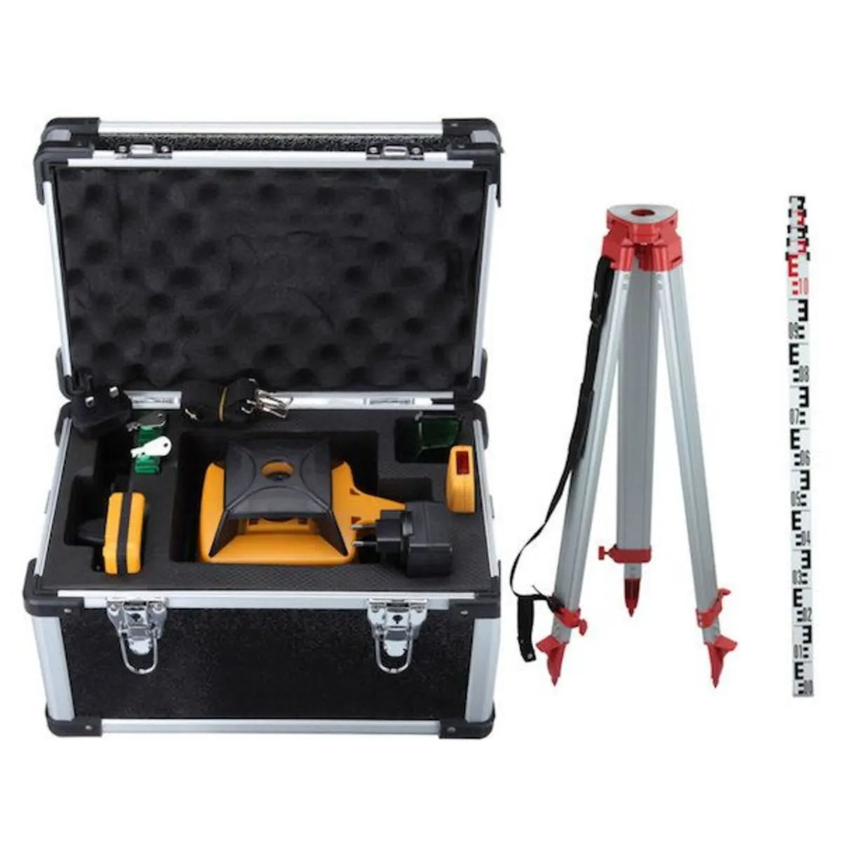 Self-levelling Rotary Laser Level Tripod+ Staff - Image 1