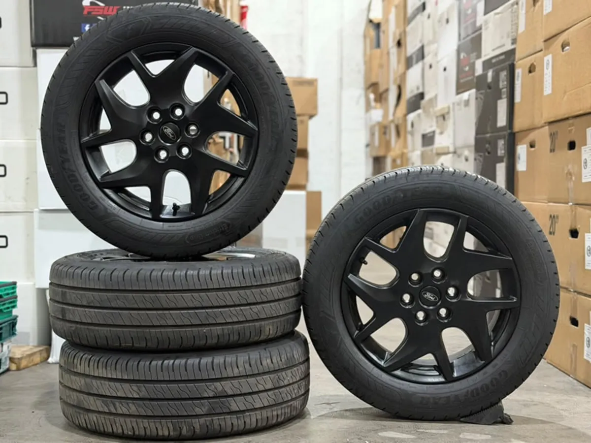 17" Genuine FORD TRANSIT CUSTOM ALLOYS & GOODYEAR - Image 1