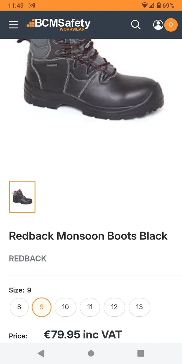 Safety boots size 9 - Image 4