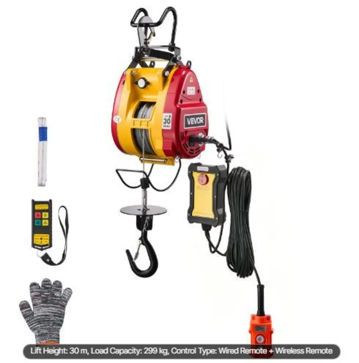 2-in-1 Electric Hoist Winch, 300 kg Capacity - Image 4