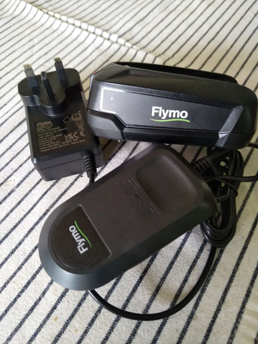 Flymo charger +battery - Image 2