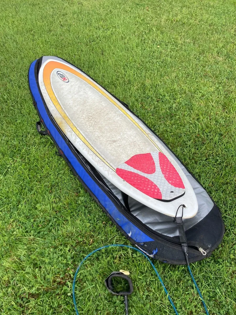 NSP 6'8" Surfboard – Fins, Leash & Padded Bag - Image 1