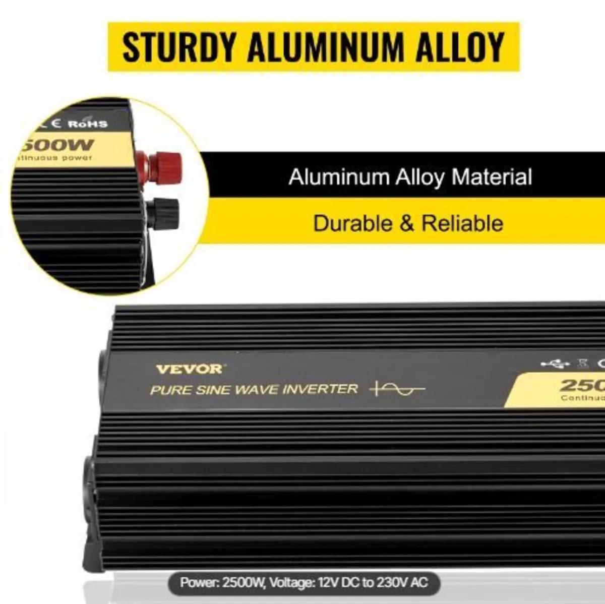 Pure Sine Wave Inverter 2500W - Image 1