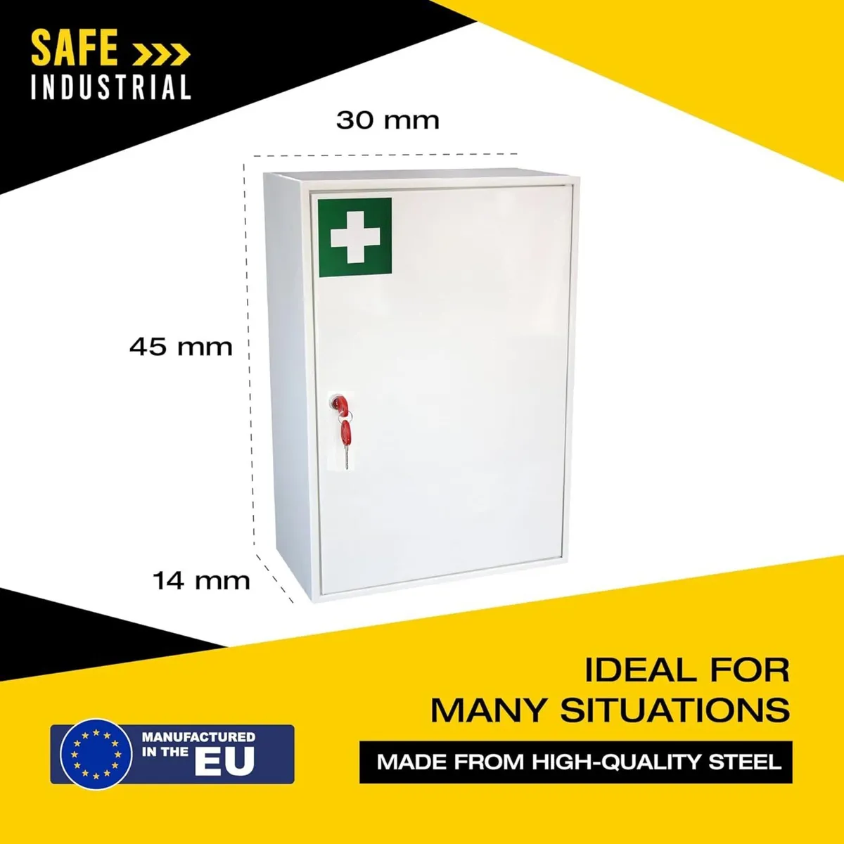 Cabinet Wall Mountable Medication Key Lock Safe - Image 1