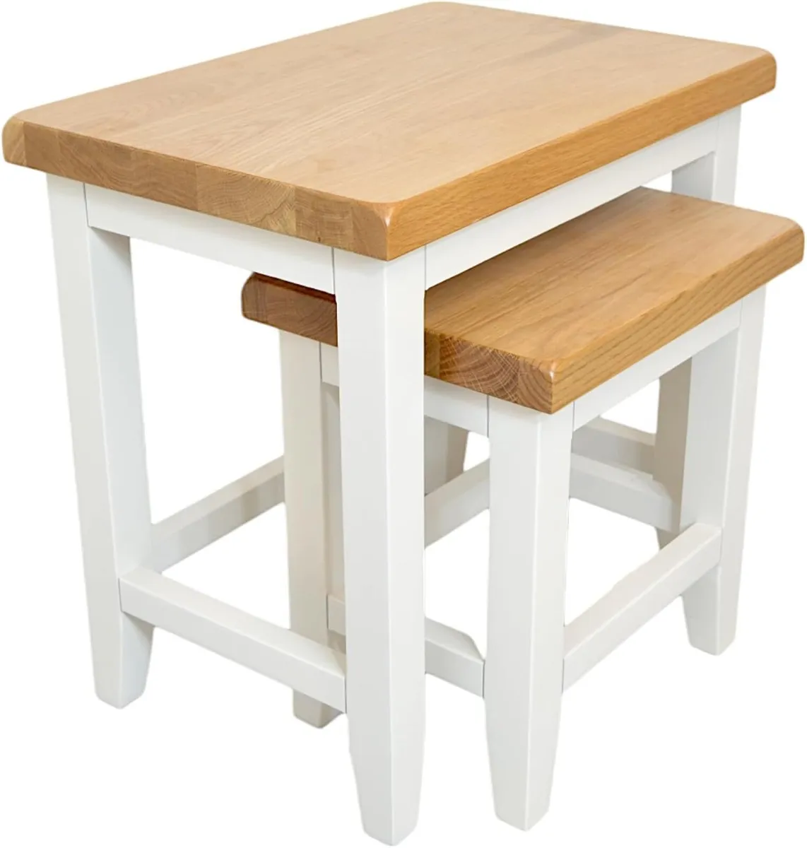 Grofurniture Nest of Tables Set 2 Small Coffee - Image 3