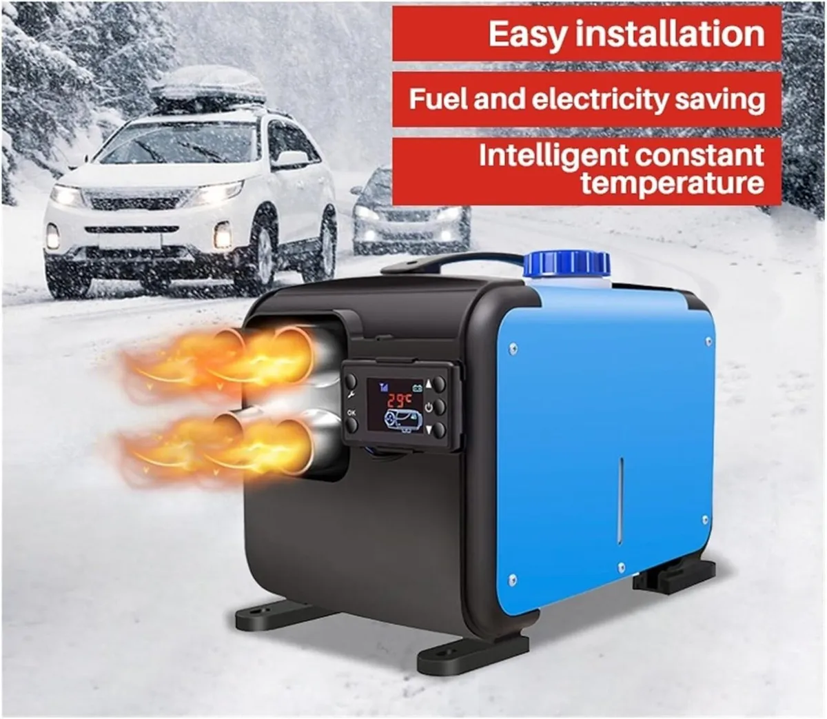 5–8KW 12–24V Diesel Air Heater for Trucks & Carava - Image 2