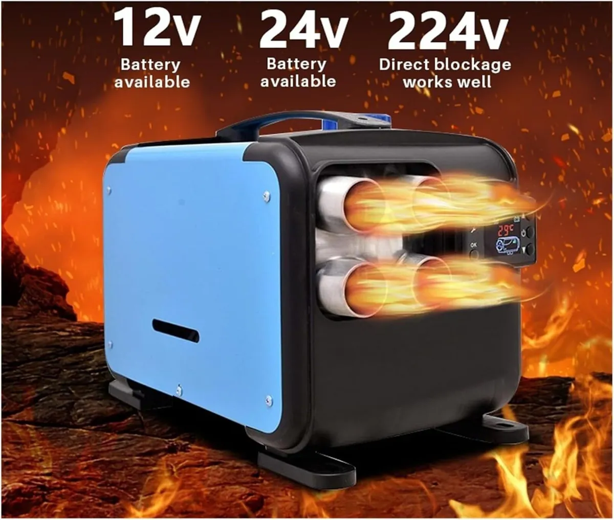 5–8KW 12–24V Diesel Air Heater for Trucks & Carava - Image 3