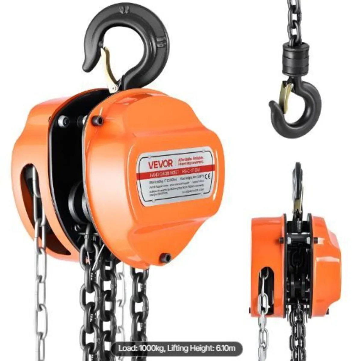 Hand Chain Hoist, 1 Ton Capacity - Image 1