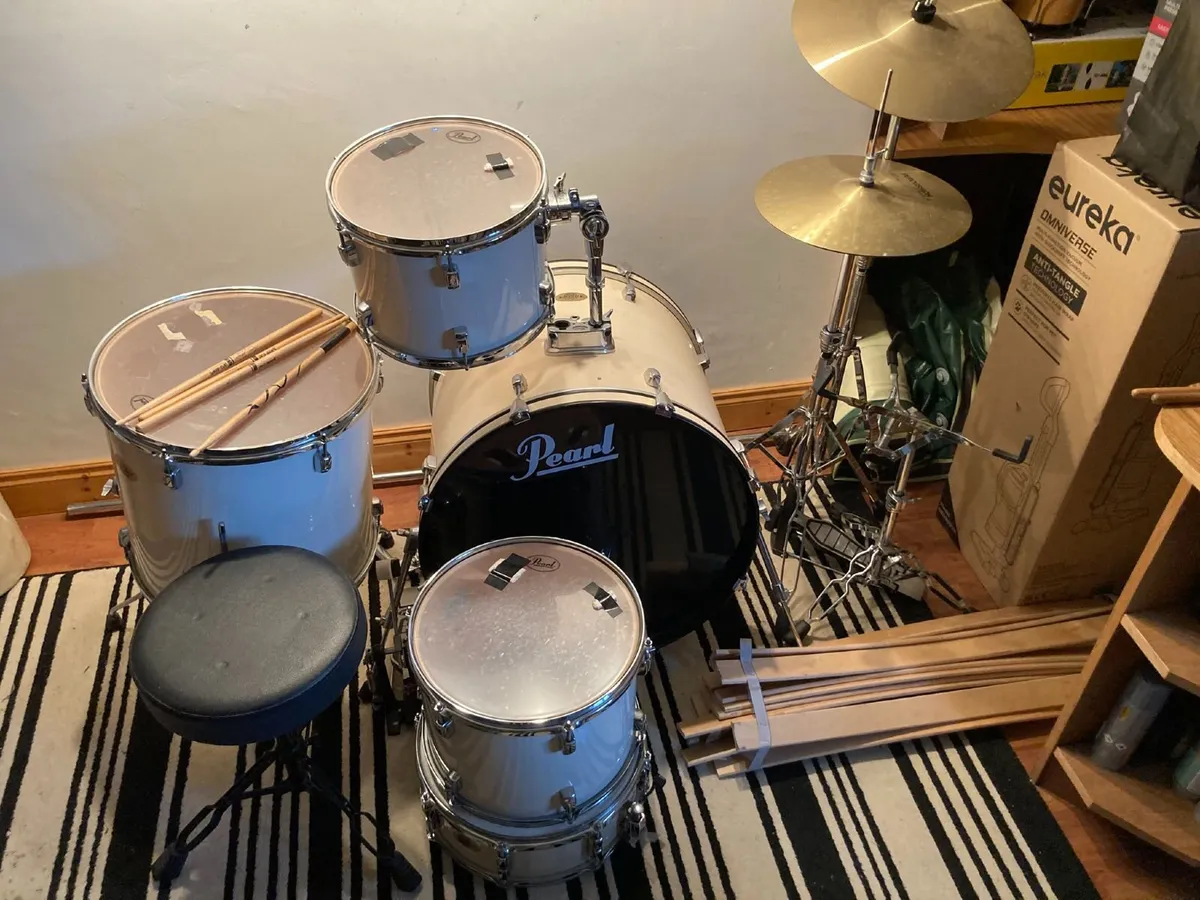 Pearl Target Series Drum Kit – Complete Set. - Image 1