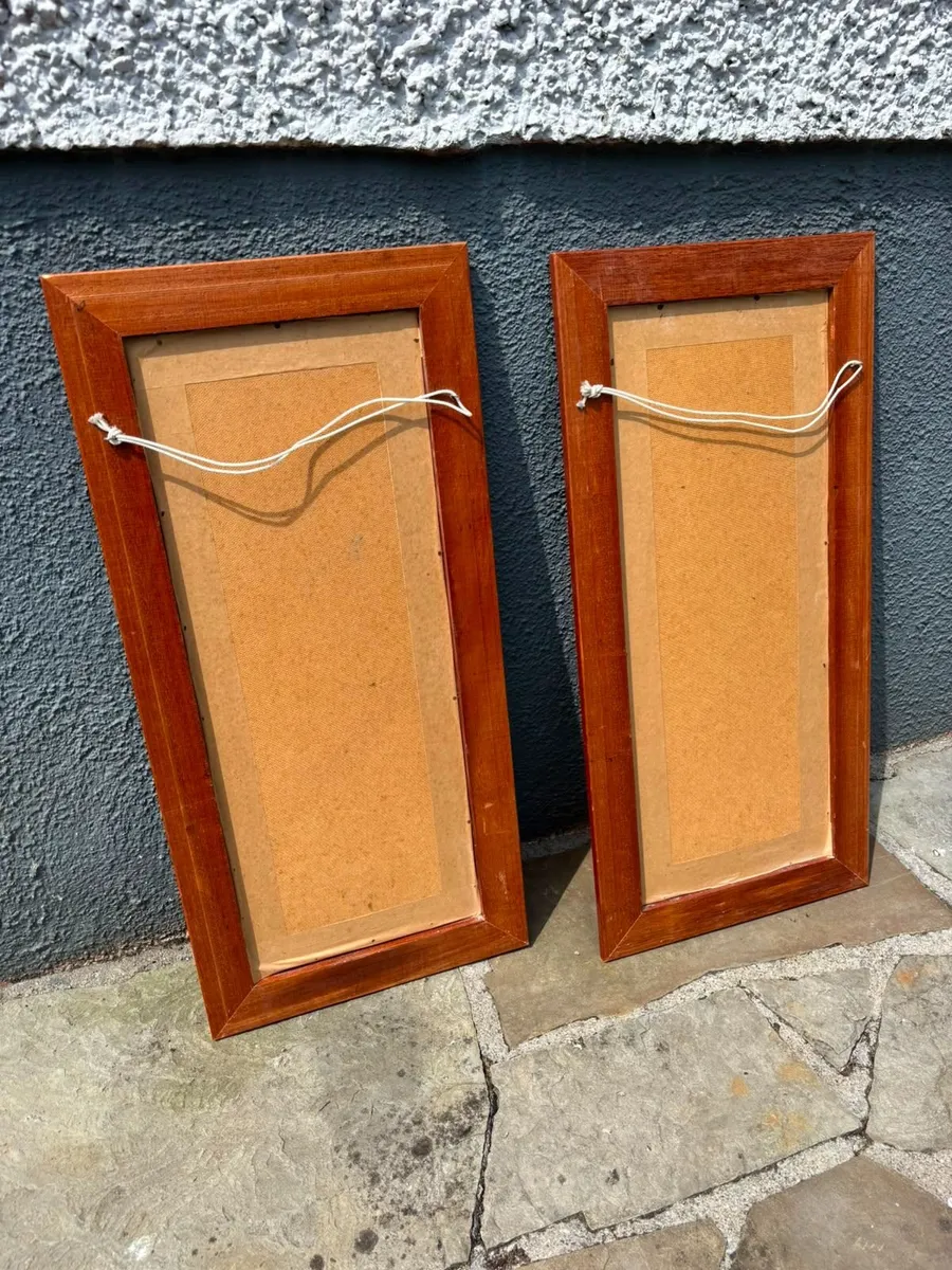 Pair of Tall Framed Prints - Edwardian Ladies - Image 4