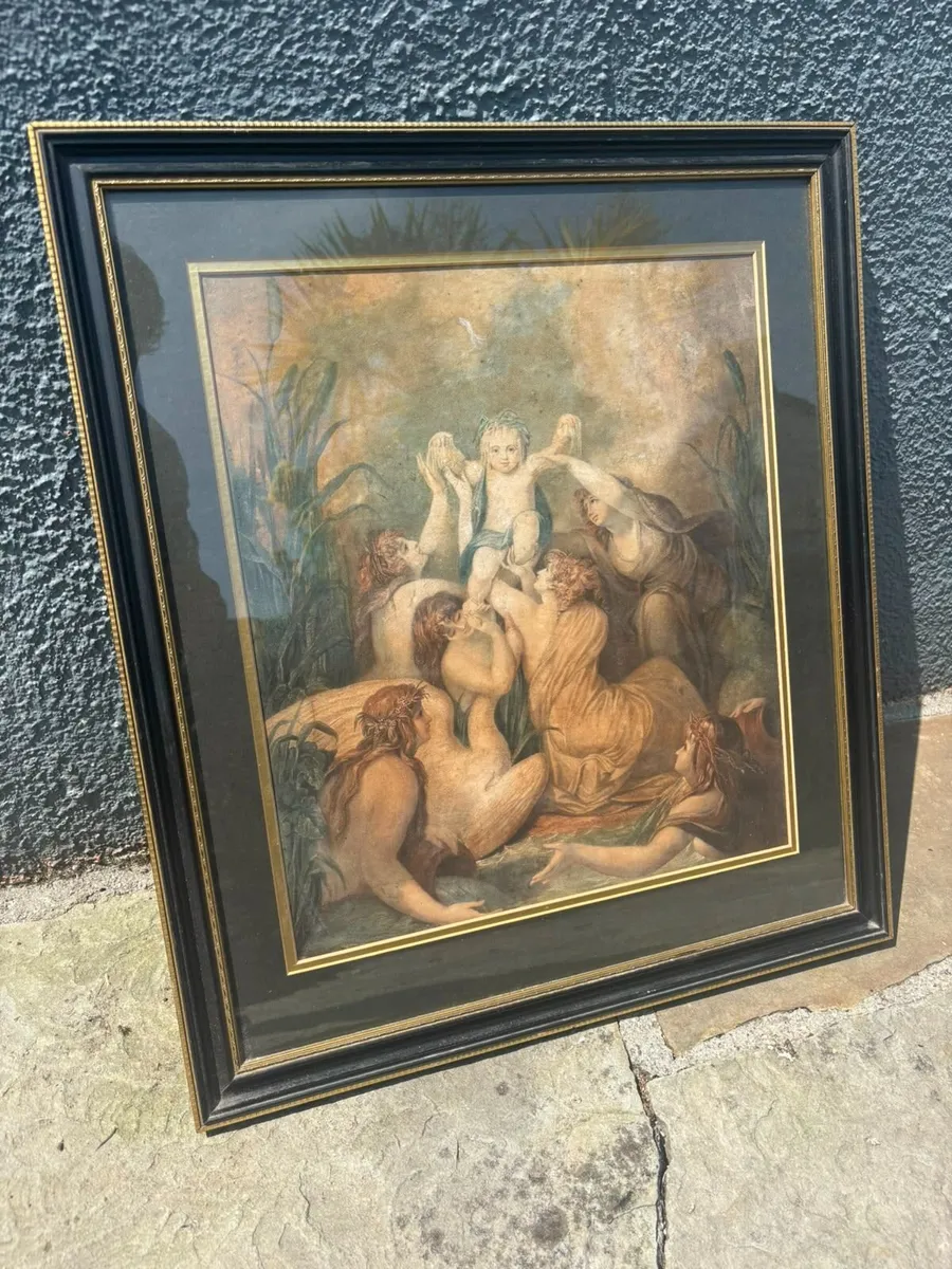 Framed Classical Mythological Art Print - Image 1