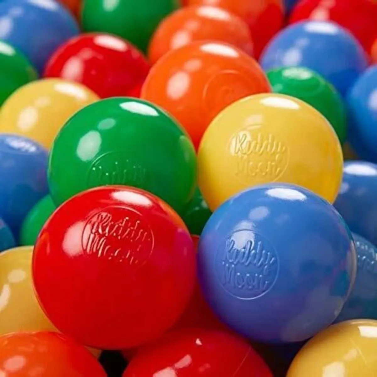 Ball Pit Balls 100PCS Multicoloured with Carry Bag - Image 1