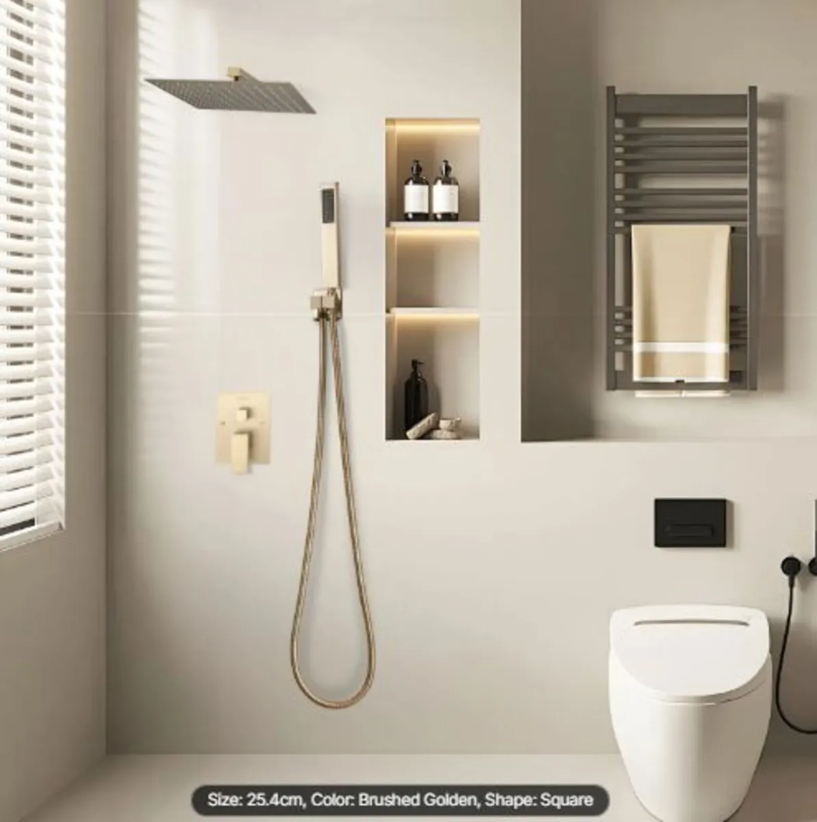 Shower Faucet Set,Rainfall Bathroom Shower System - Image 4