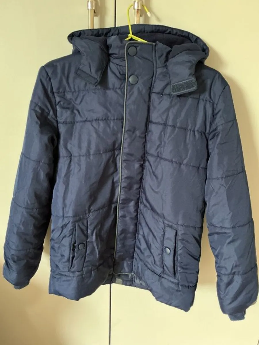 M&S boys navy padded coat - Image 1