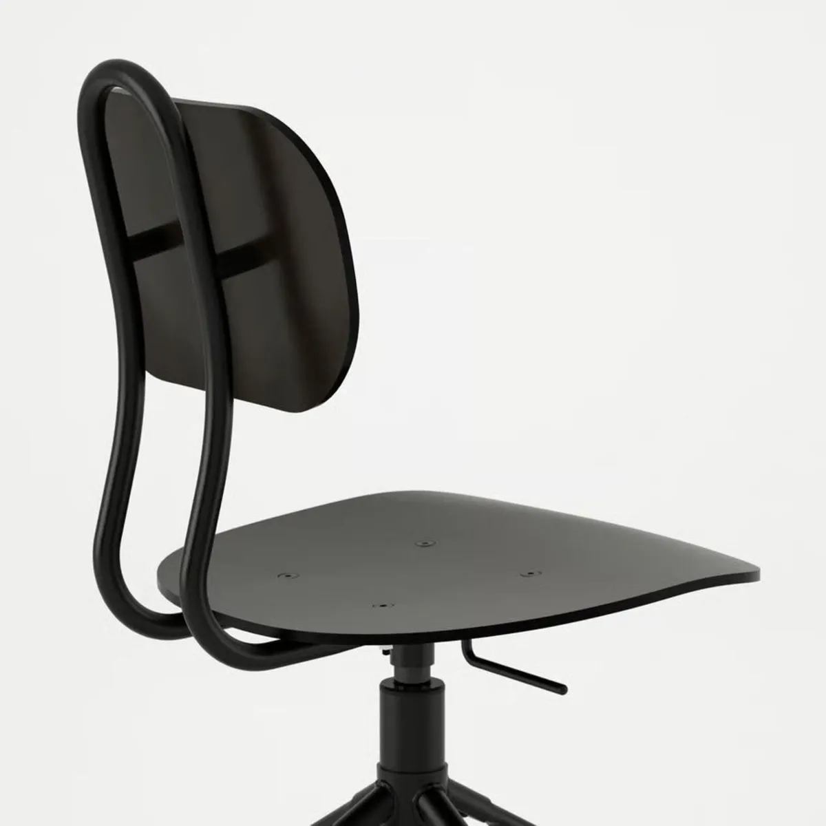 Ikea Black Swivel Chairs (x 5) - Image 2
