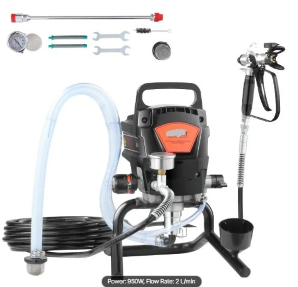 Stand Airless Paint Sprayer, 950W 3000PSI High - Image 4