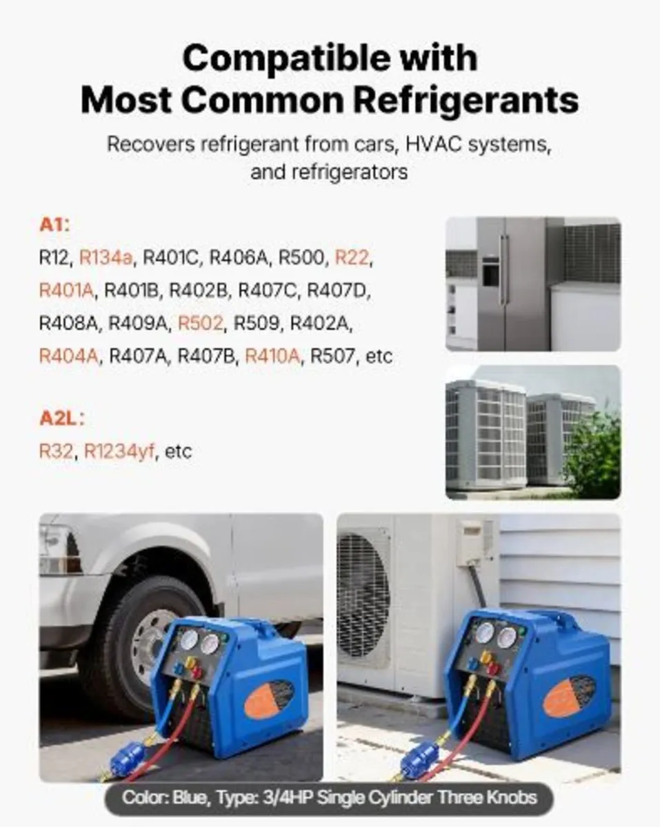 Portable Refrigerant Recovery Machine - Image 2