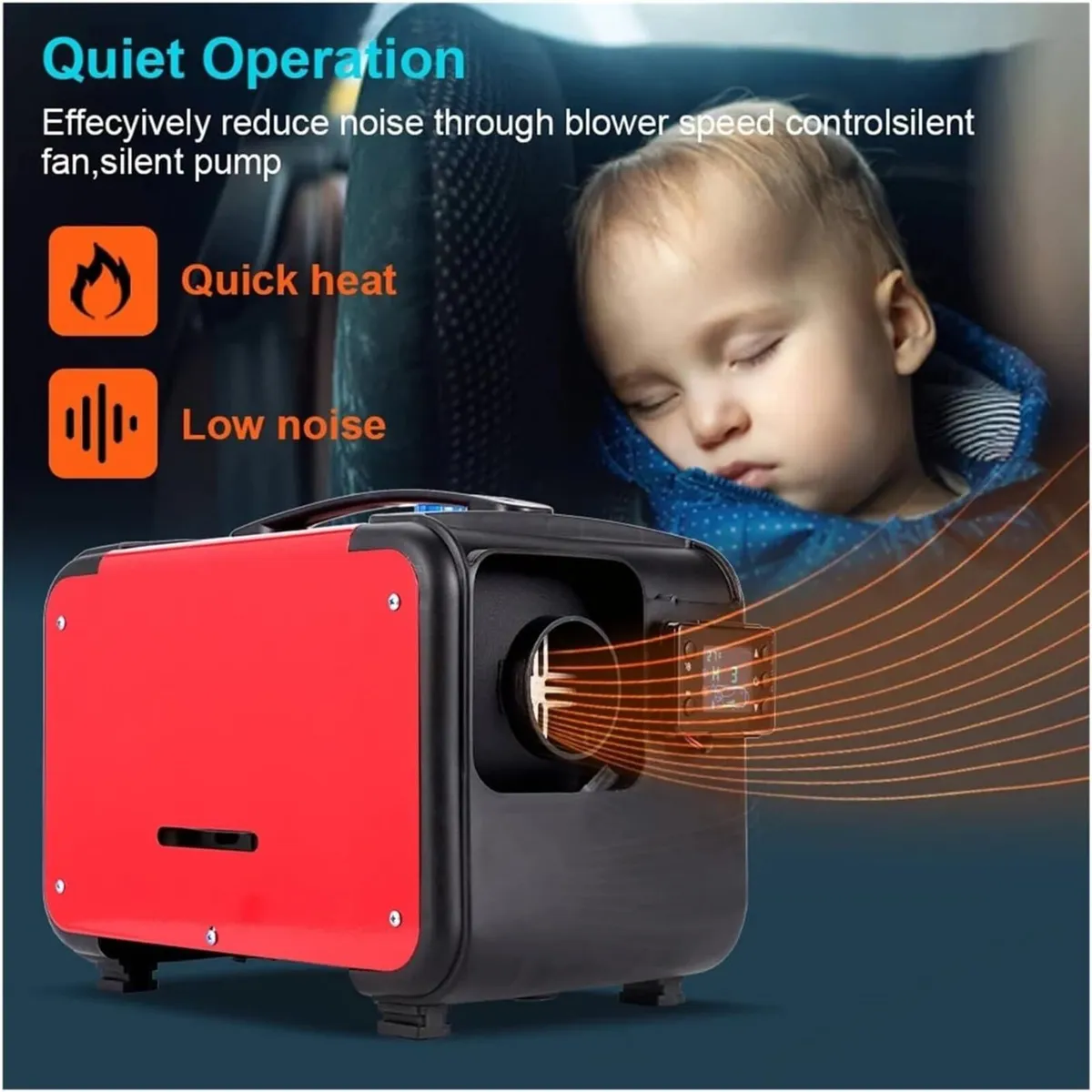 5–8KW 12–24V All-in-One Diesel Air Heater - Image 4