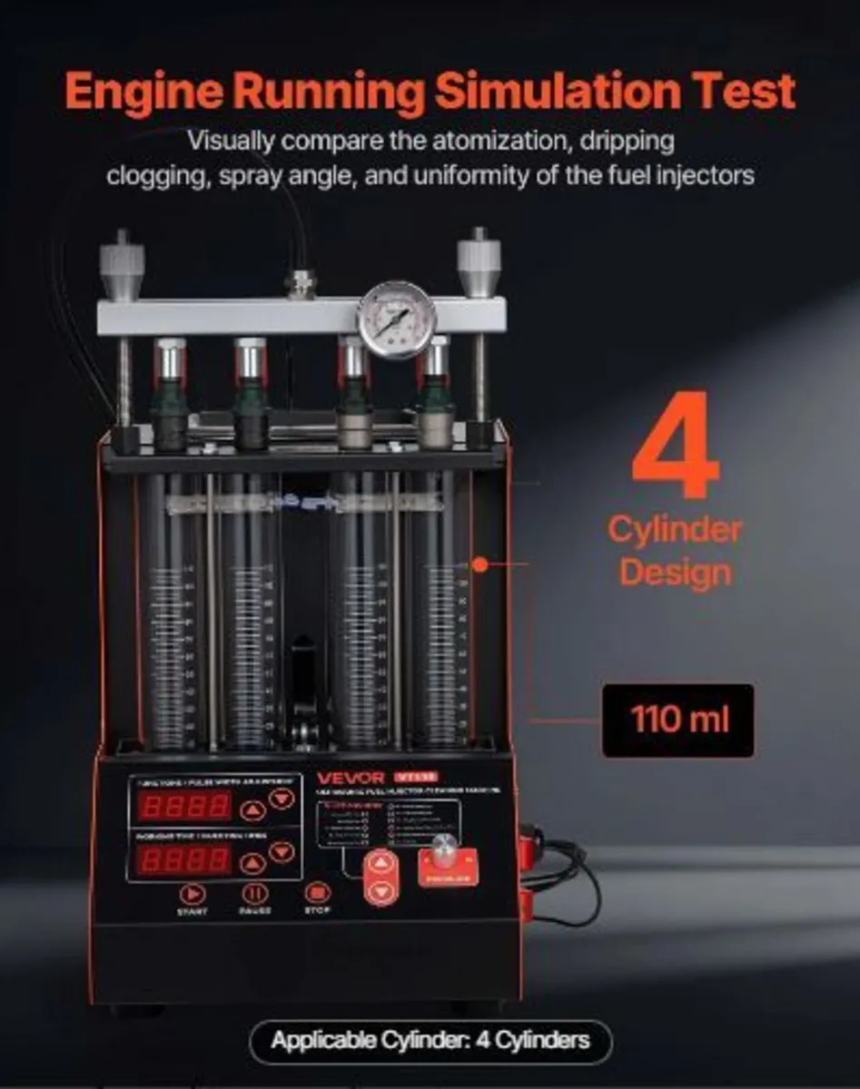 Fuel Injector Cleaner Tester, 9 Test Modes - Image 4