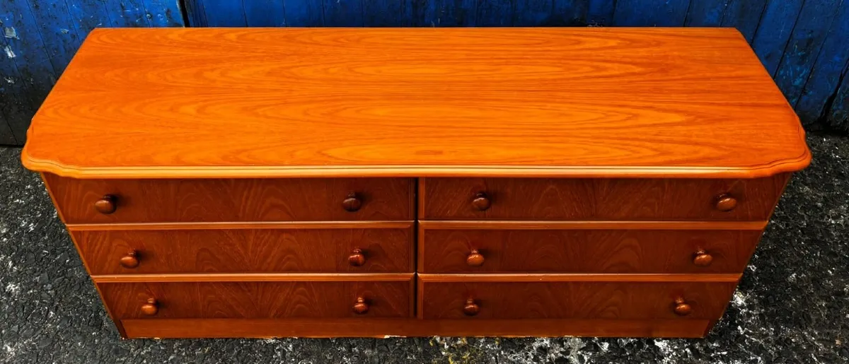 Large Teak Chest of Drawers - Image 4