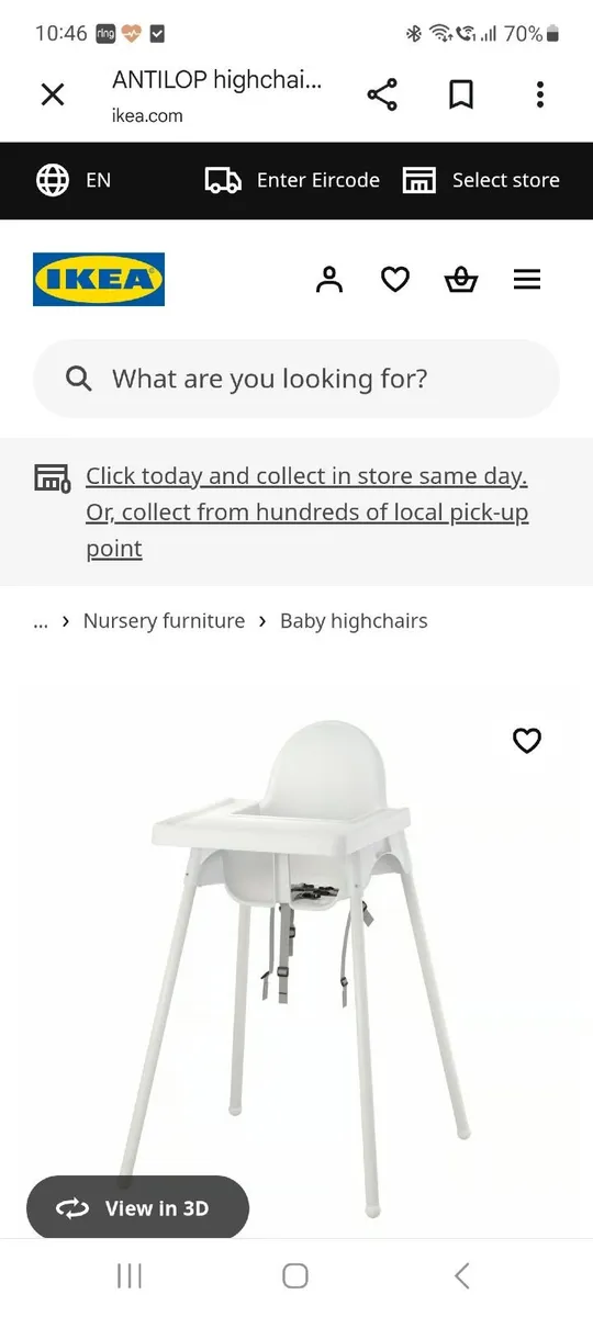 High chair