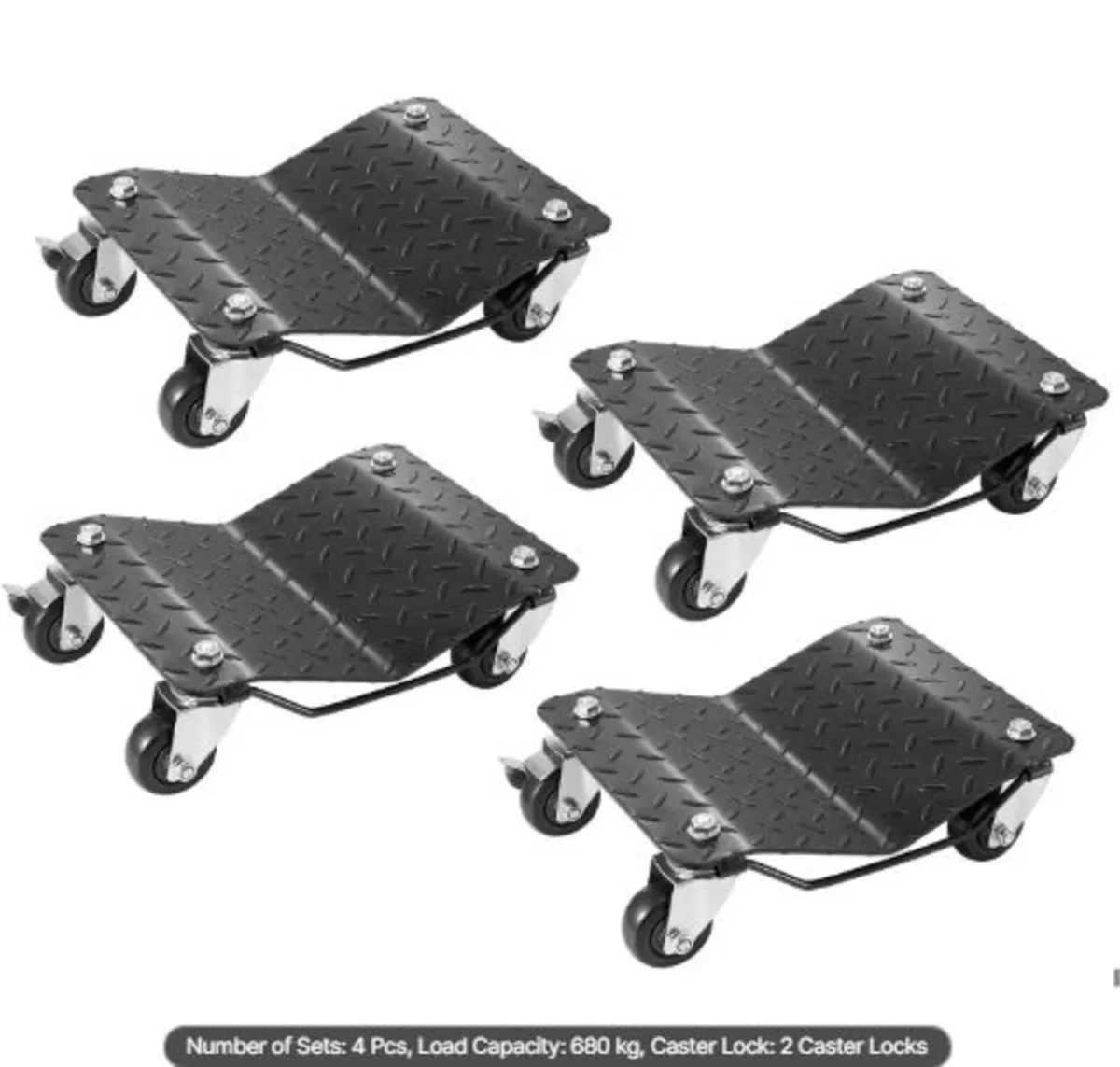 Car Dolly Wheel Tire Dolly 4 PCS Heavy Duty Skate - Image 1