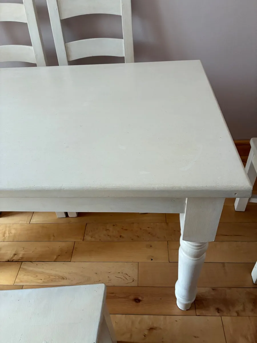 Solid Wood Table and 6 Chairs - Image 3