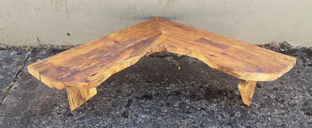 NEW Rustic Floating Corner Shelf / Storage - Image 1