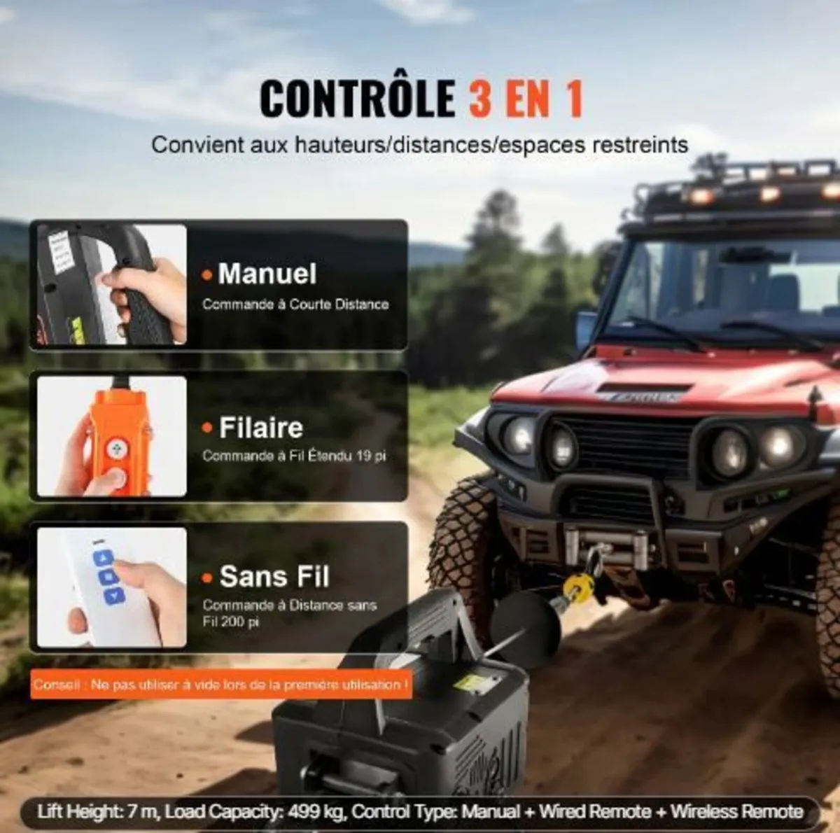 3-in-1 Portable Electric Hoist Winch - Image 2