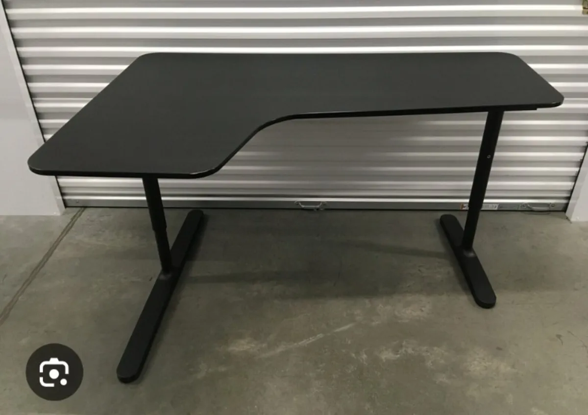 Office table IKEA bekant under frame corner - Image 1