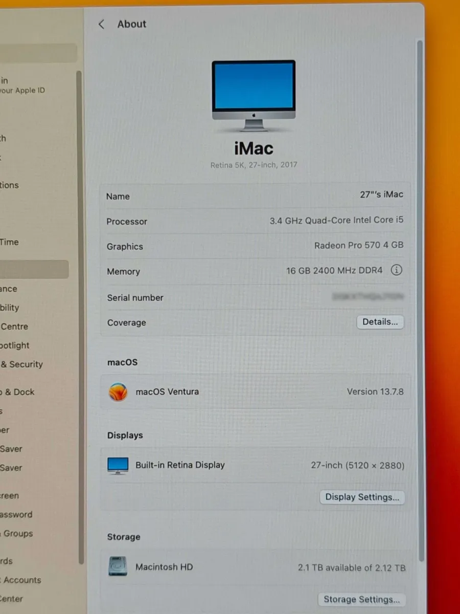 27" Apple iMac (2017) - Image 3