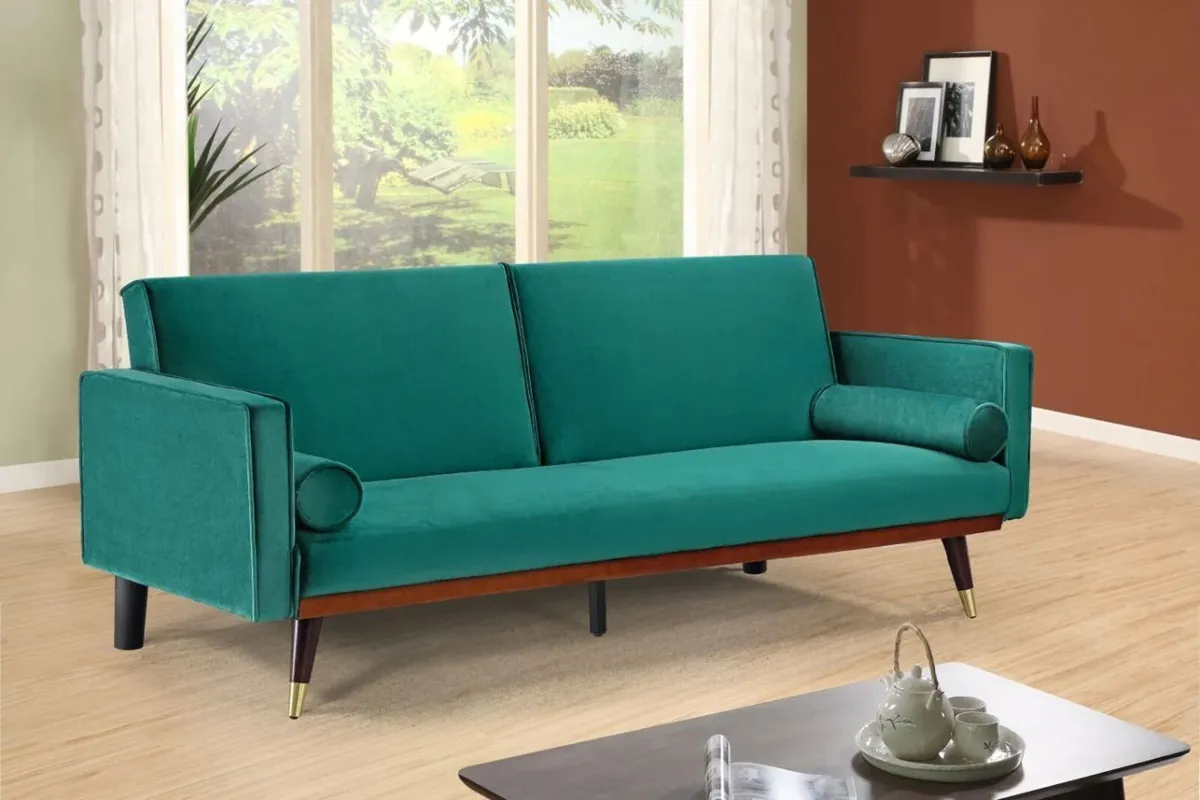🔥 STUNNING 3SEATER VELVET SOFA BED –FREE DELIVERY - Image 1