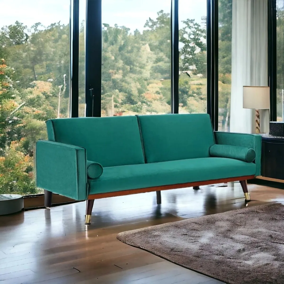 🔥 STUNNING 3SEATER VELVET SOFA BED –FREE DELIVERY - Image 1