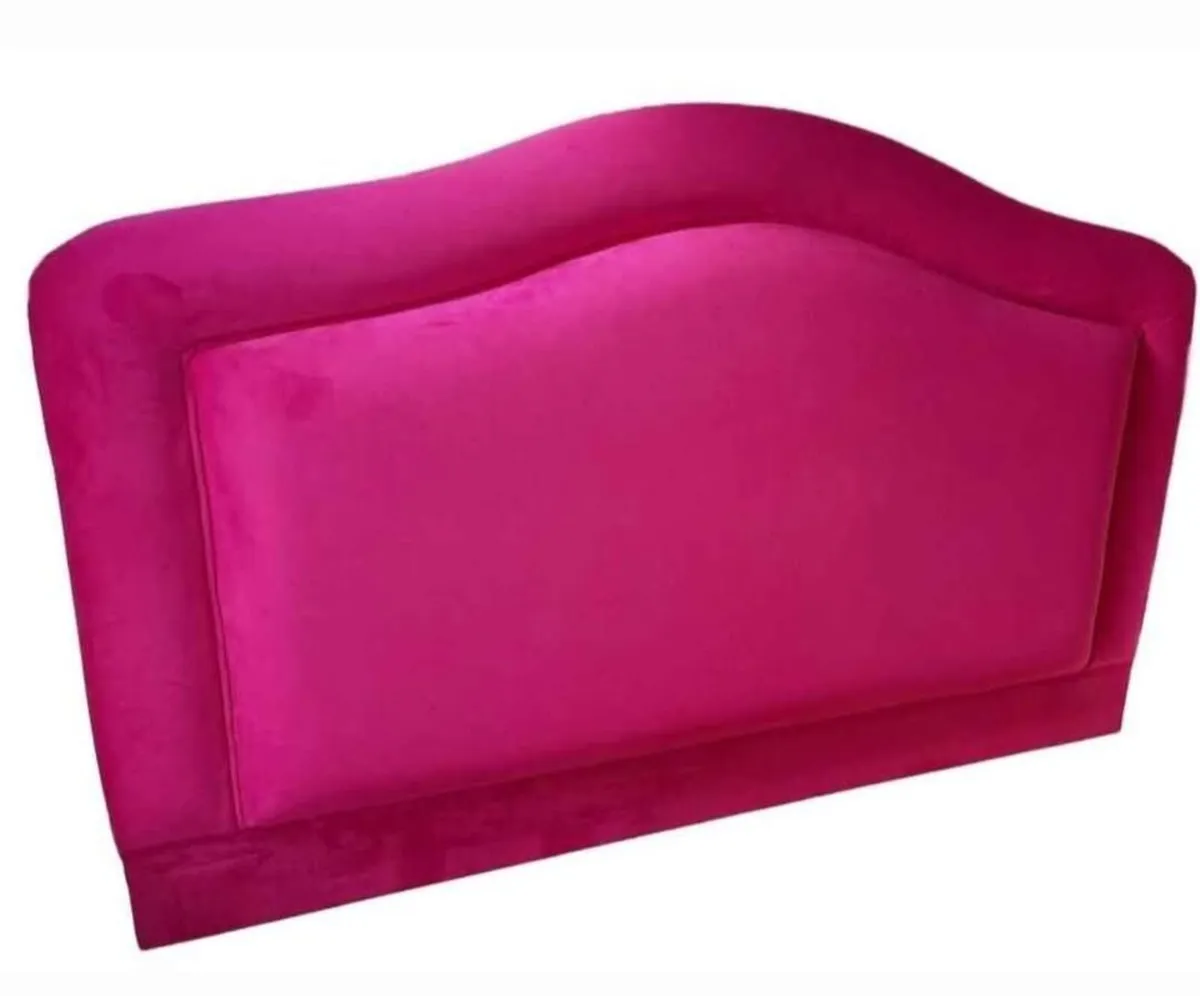 Headboard, Queen Size, Velvet - Image 1