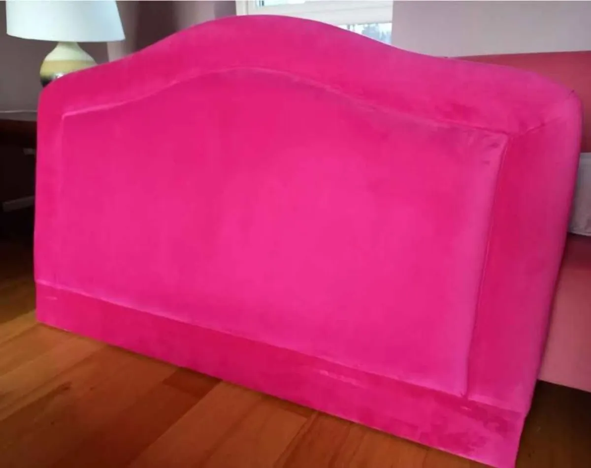 Headboard, Queen Size, Velvet - Image 2