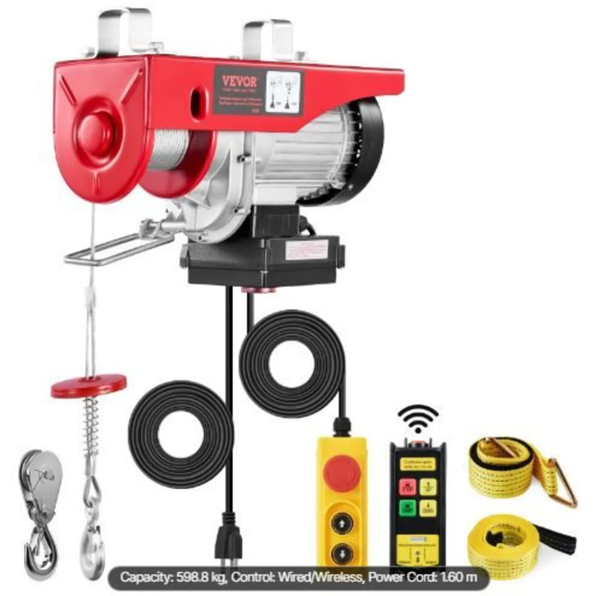 Electric Hoist Crane Winch 598.7 kg 9997.4 cm - Image 2