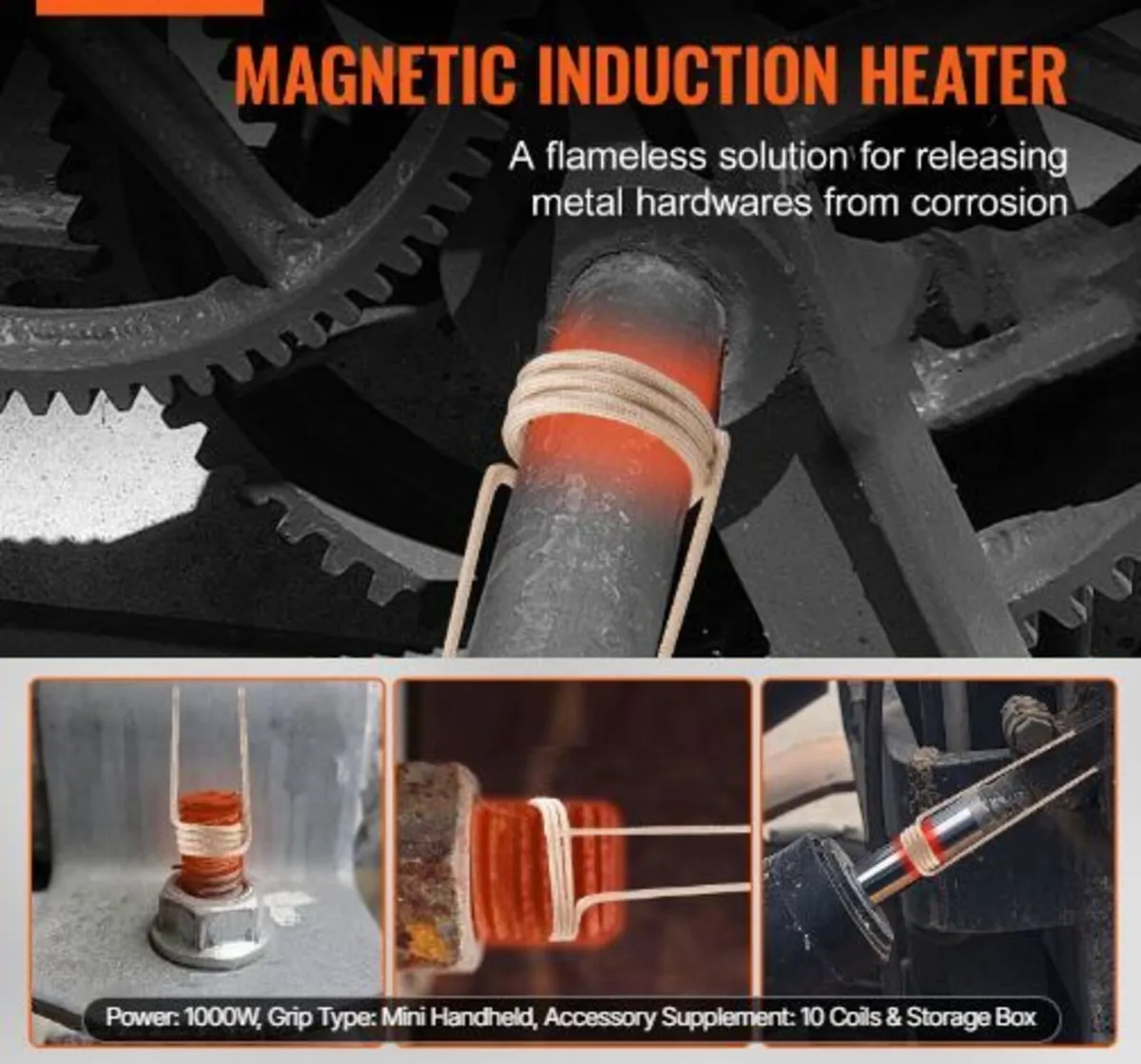 Magnetic Induction Heater Kit, 1000w 220V - Image 2
