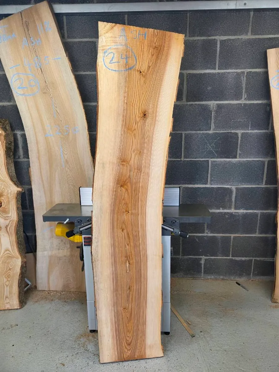 Solid Ash slabs live edges - Image 3
