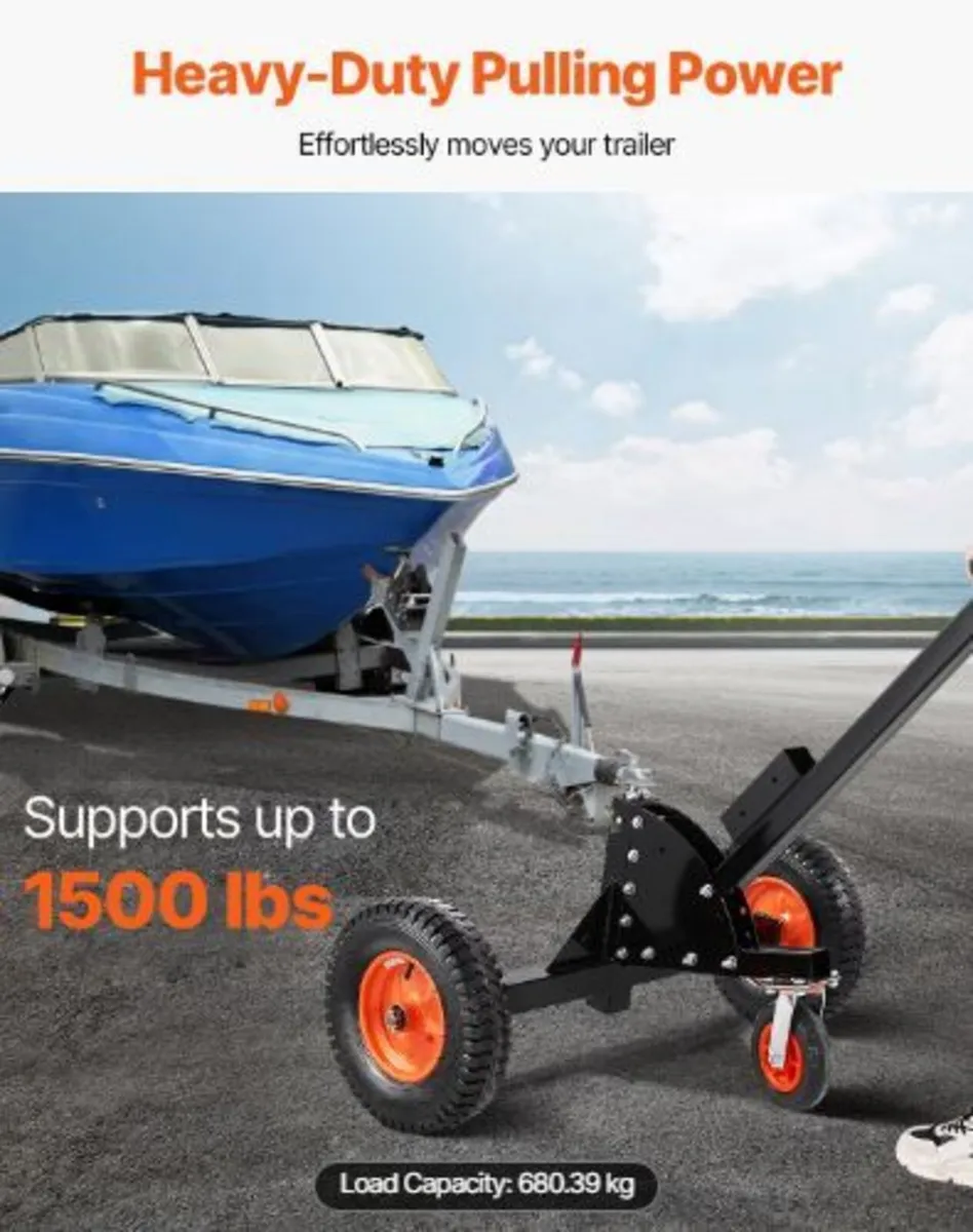 Trailer Dolly, 1500lbs Tongue Weight Capacity - Image 2