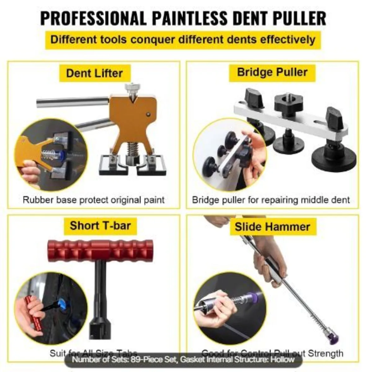 Dent Removal Tool, 89 Pcs Paintless Dent - Image 2