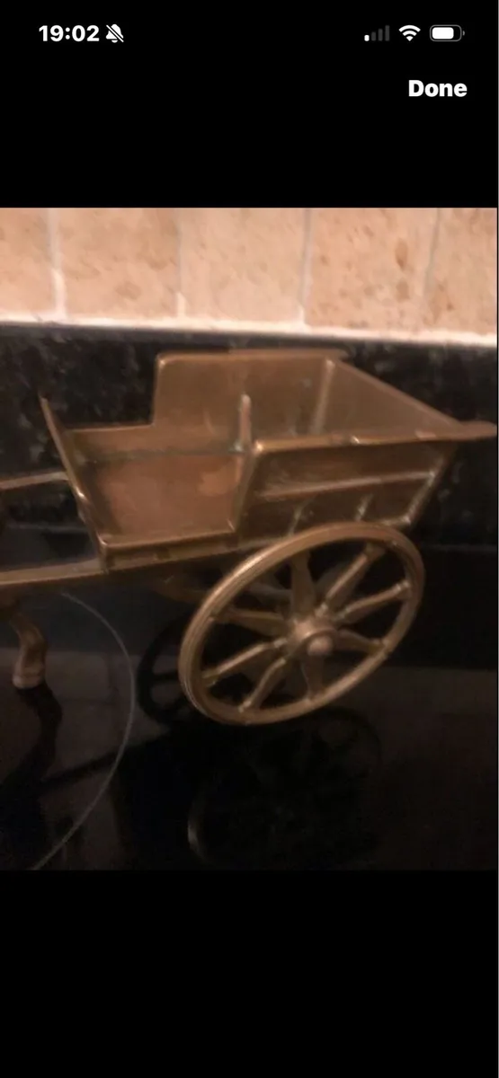 Vintage Brass Pony & Trap - Image 2